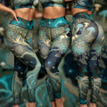 Galaxy Nebula Leggings — Women's Colorful Space Print Leggings