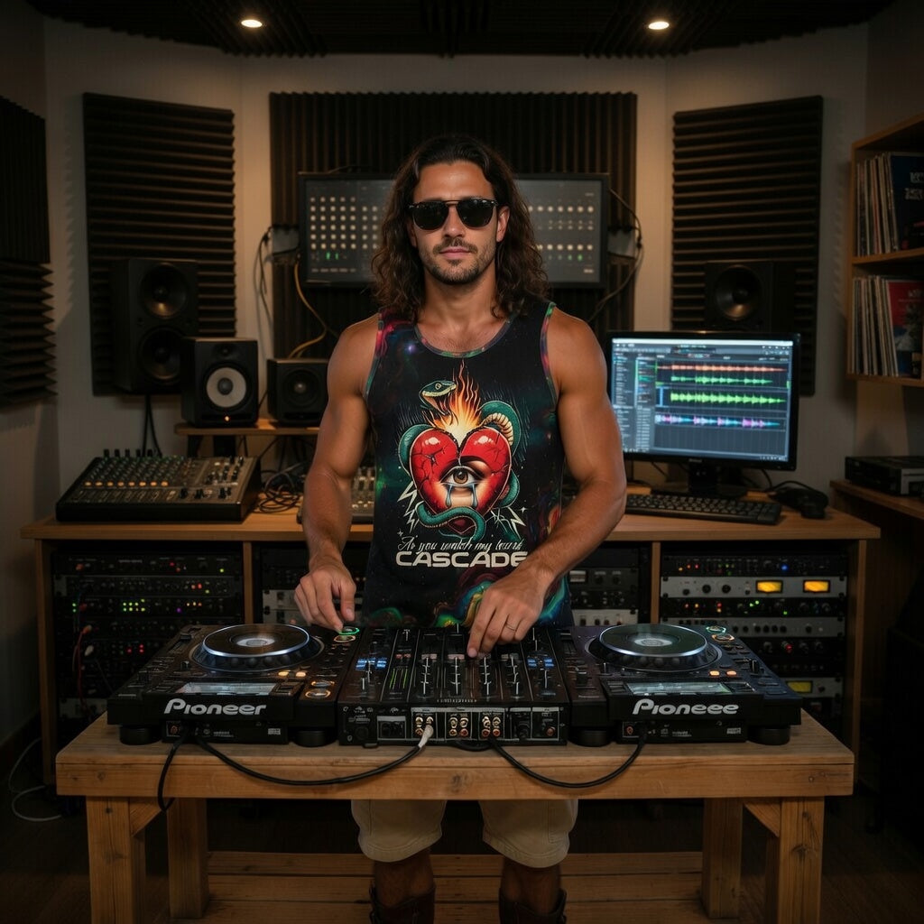 Tears Cascade ( John Summit Inspo ) Rave Tank — Aura Armor Festival Tank Top