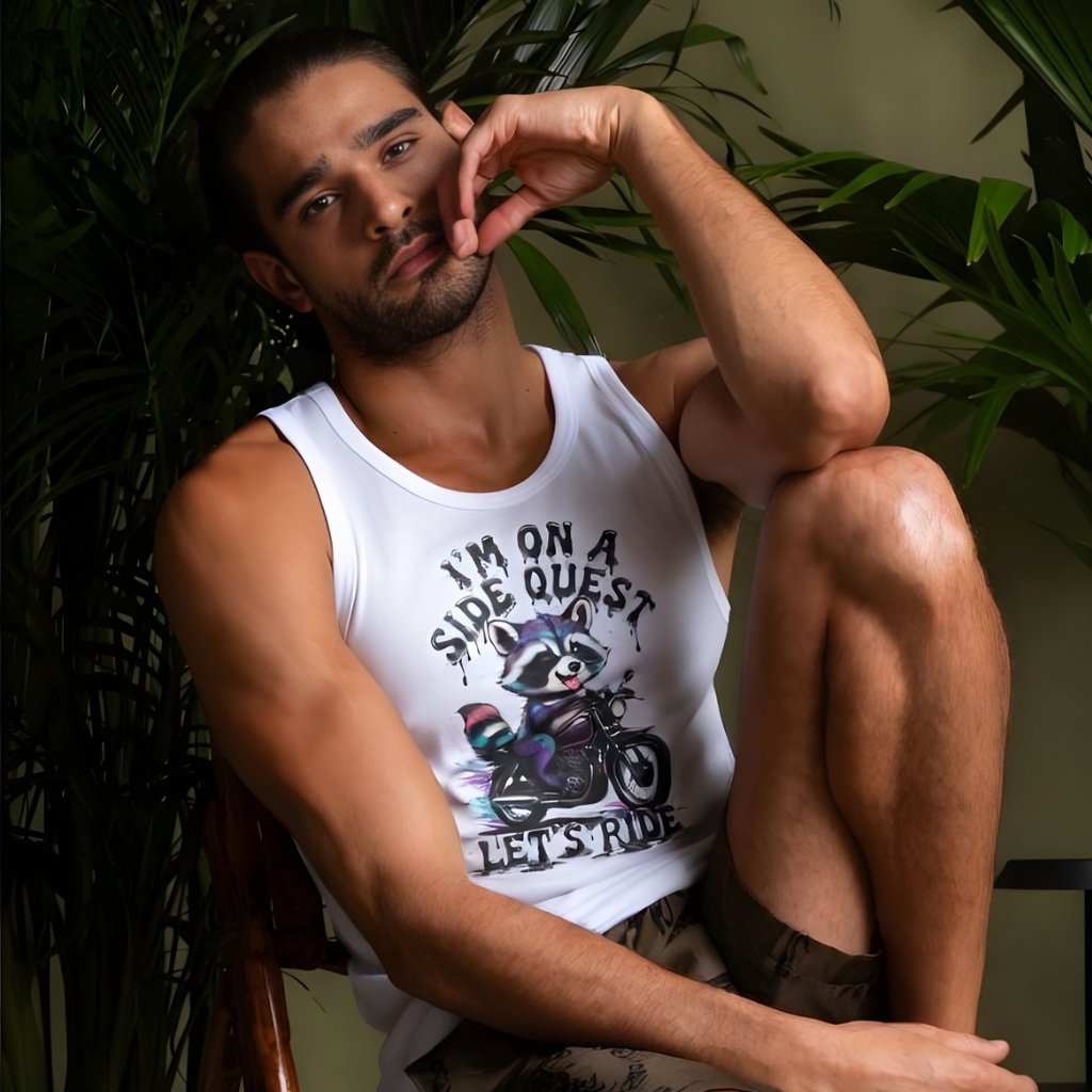 Side Quest EDC Rave Tank — The Official Rave Raccoon Tank Top