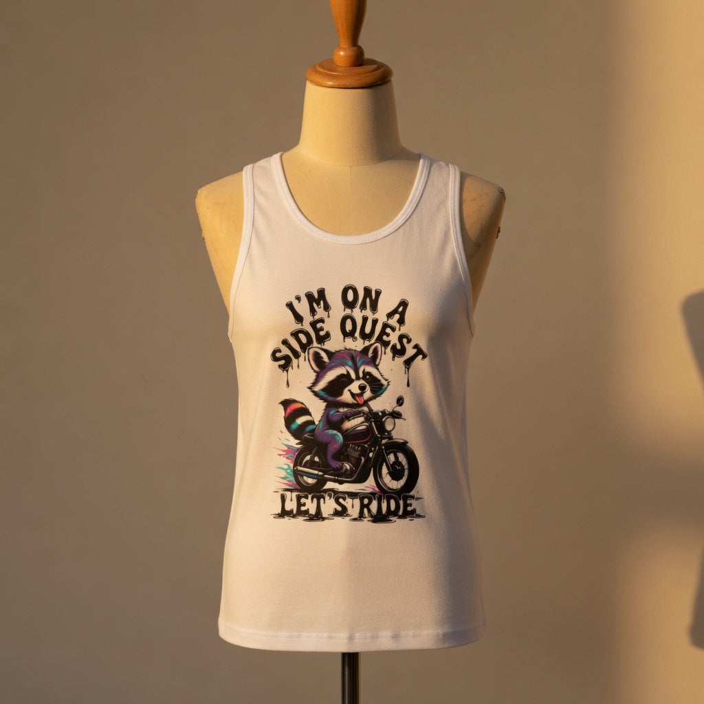 Side Quest EDC Rave Tank — The Official Rave Raccoon Tank Top