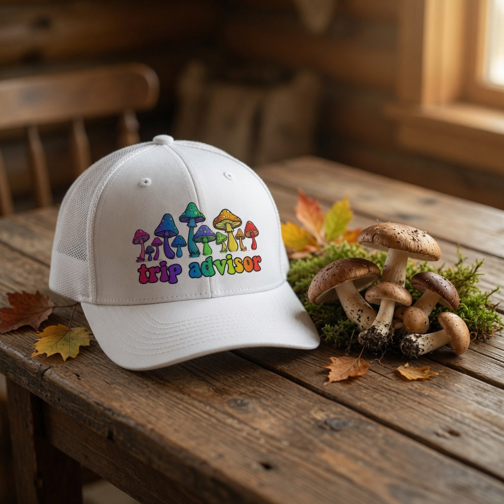 Trip Advisor Mushroom Snapback Trucker Hat