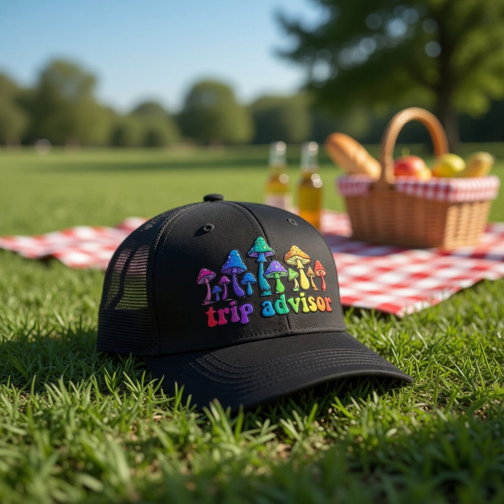 Trip Advisor Mushroom Snapback Trucker Hat