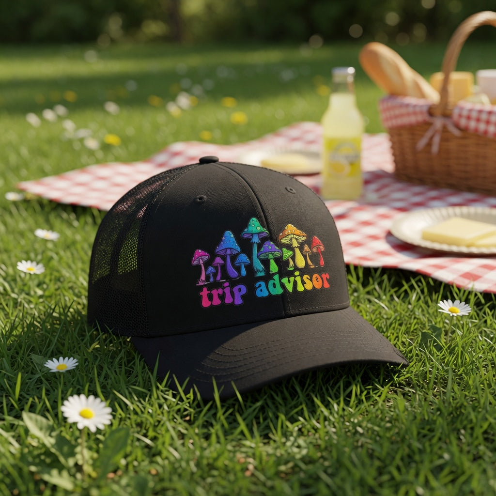 Trip Advisor Mushroom Snapback Trucker Hat