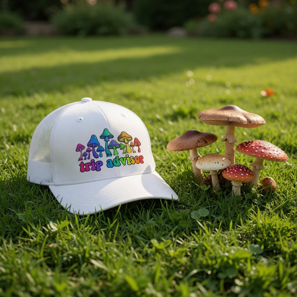 Trip Advisor Mushroom Snapback Trucker Hat