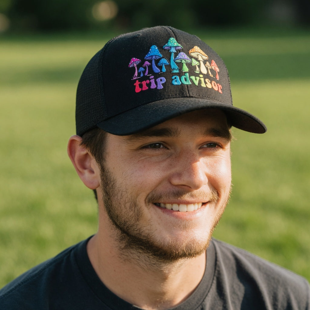 Trip Advisor Mushroom Snapback Trucker Hat