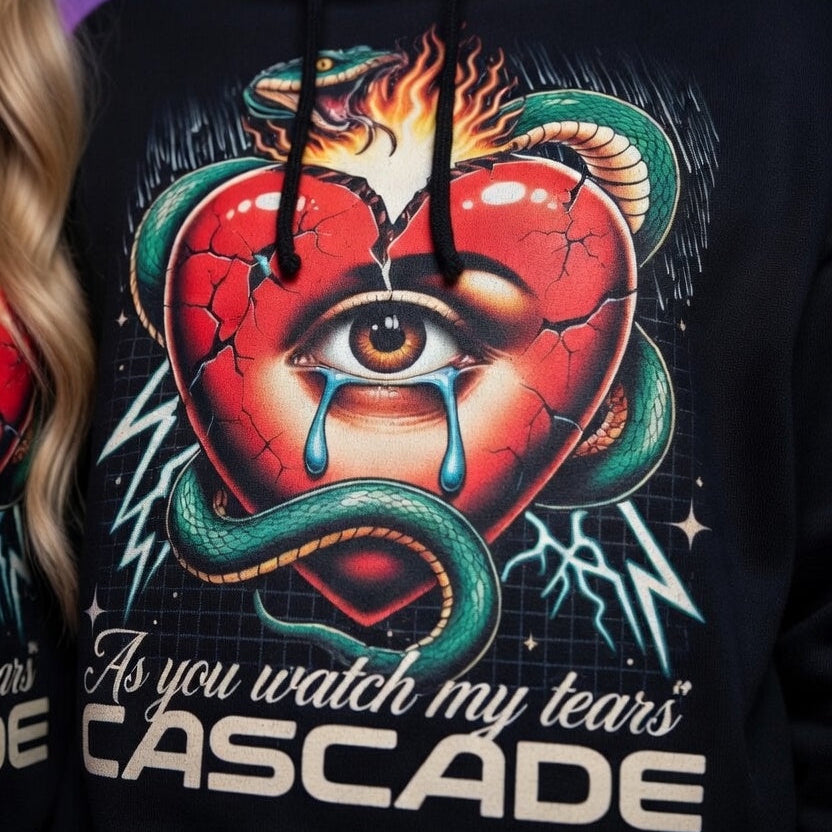 John Summit Tears Cascade Festival Hoodie — Rave Aura Armor Apparel