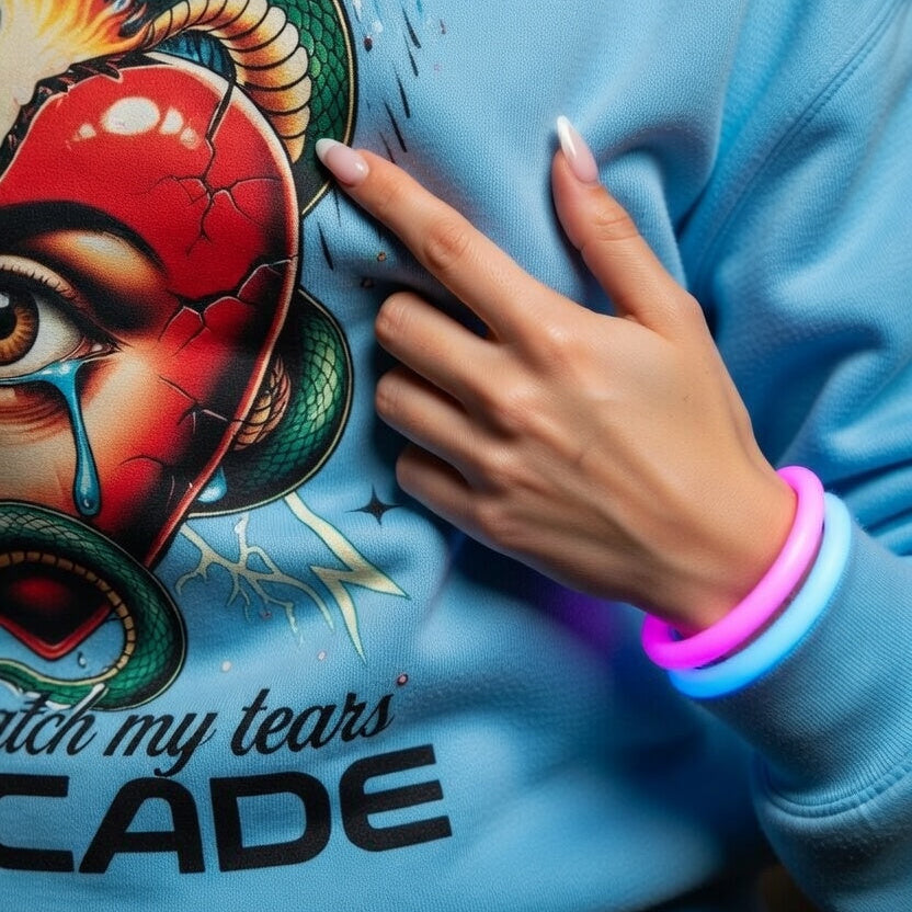 John Summit Tears Cascade Festival Hoodie — Rave Aura Armor Apparel